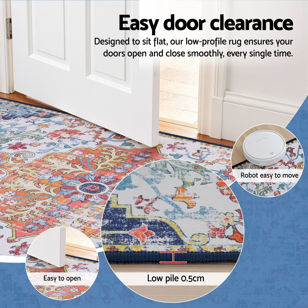 Floor Rug 120X170cm Large Washable Geometric Area Rug Modern Carpet Mat