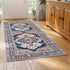 60 x 120 cm Washable Runner Area Rug No Hard Glue Quilt-Like Soft for Home Decor, 0.5cm Ultra-Thin Pet Friendly Bohemian Medallion Bedroom Carpet