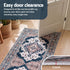 60 x 120 cm Washable Runner Area Rug No Hard Glue Quilt-Like Soft for Home Decor, 0.5cm Ultra-Thin Pet Friendly Bohemian Medallion Bedroom Carpet