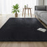 Floor Rug 160x230cm Plush Area Shaggy Rug Living Room Bedroom Carpet Black