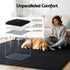 Floor Rug 200x230cm Plush Area Shaggy Rug Living Room Bedroom Carpet Black