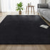 Floor Rug 200x290cm Plush Area Shaggy Rug Living Room Bedroom Carpet Black