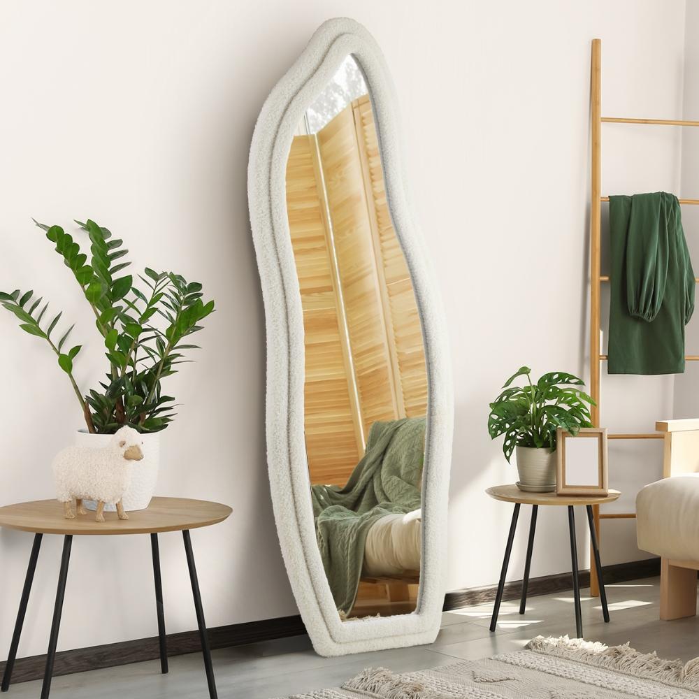 Full Length Mirror Boucle Floor Mirrors 160cm