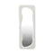 Oikiture Full Length Mirror 160x60cm Boucle Floor Wall Mount White Mirror