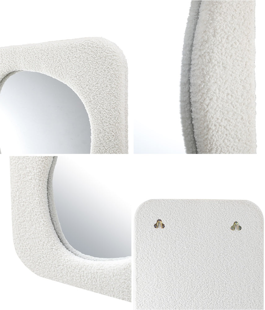 Full Length Mirror 160x60cm Boucle Floor Mirrors