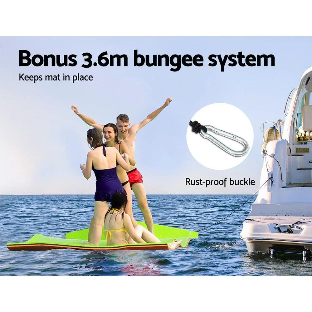 Floating Water Mat 270x183cm Foam Lake Pad 6 Person 360kg