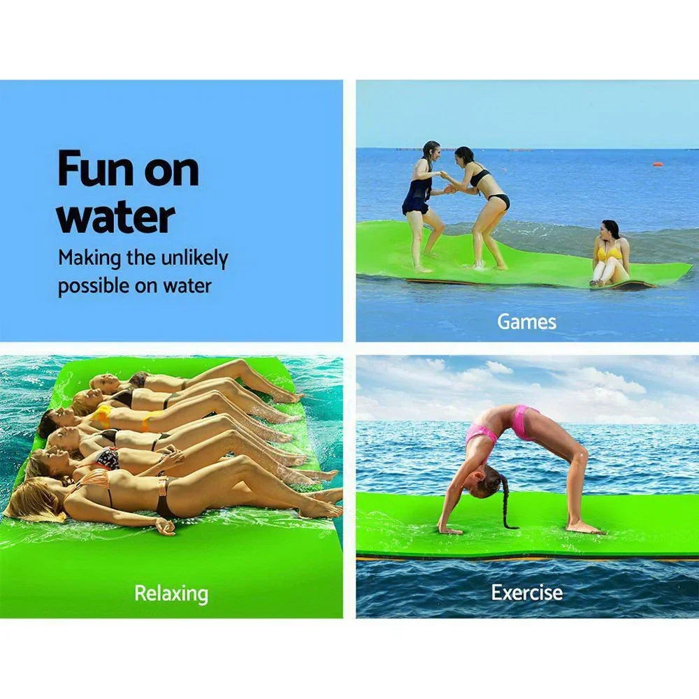 Floating Water Mat 270x183cm Foam Lake Pad 6 Person 360kg