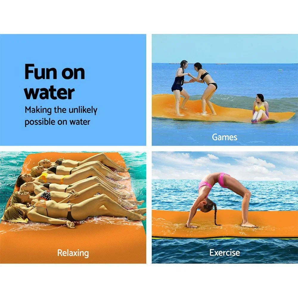 Floating Water Mat 5.5m XPE Foam Raft Swim Platform Lake Pool Pad