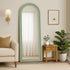 Full Length Mirror Elegance Arch 165x60cm Green Wood