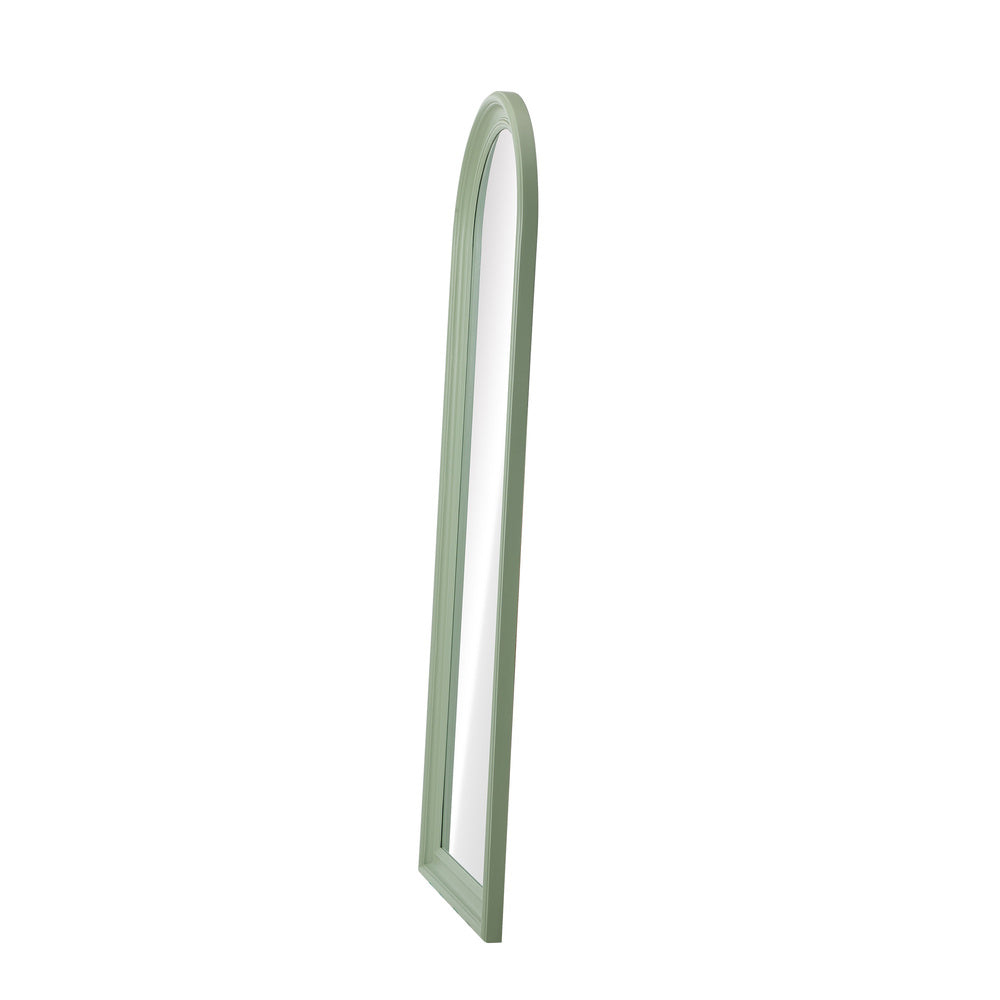Full Length Mirror Elegance Arch 165x60cm Green Wood