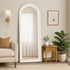 Full Length Mirror Elegance Arch 165x60cm White Wood