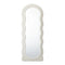 Oikiture Full Length Mirror 160x60cm Boucle Fabric Frame Floor Wall Mirror