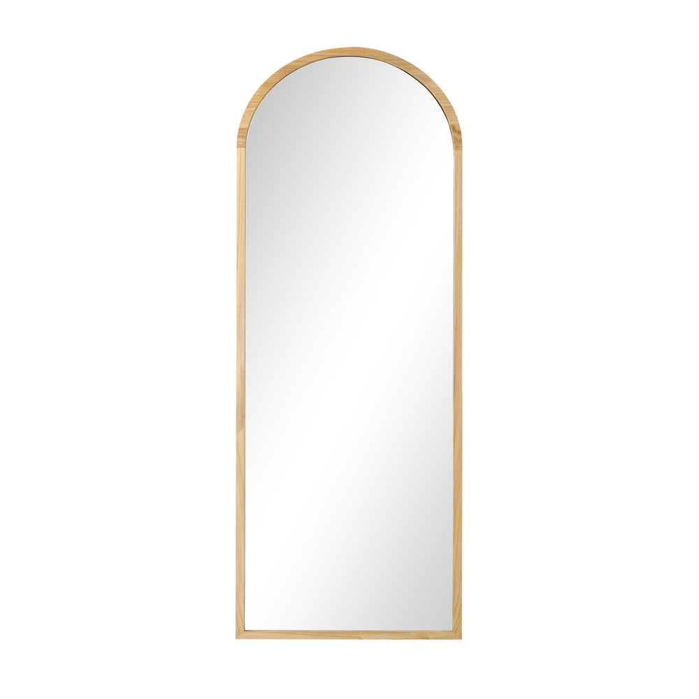 Wooden Full Length Mirror 180x70cm Arched Floor Mirrors