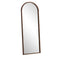 Wooden Full Length Mirror 180x70cm Arched Floor Mirrors Brown