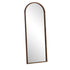 Wooden Full Length Mirror 180x70cm Arched Floor Mirrors Brown