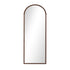 Wooden Full Length Mirror 180x70cm Arched Floor Mirrors Brown