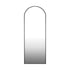 Oikiture Full Length Mirror Arched 166x60cm Free Standing Black