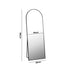Oikiture Full Length Mirror Arched 166x60cm Free Standing Black