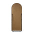 Oikiture Full Length Mirror Arched 166x60cm Free Standing Black