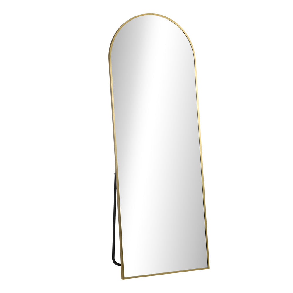 180x70cm Full Length Mirror Arched Floor Mirrors Gold