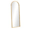 Oikiture Wooden Full Length Mirror 180x70cm Wavy Floor Mirrors