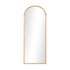 Oikiture Wooden Full Length Mirror 180x70cm Wavy Floor Mirrors