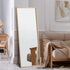 Oikiture Wooden Full Length Mirror 166x60cm Rectangle