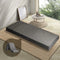 Foldable Foam Mattress Single Grey 12cm Tri Fold Floor Bed Sofa Cushion