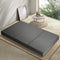 Double Foldable Trifold Mattress 10cm Foam Sofa Bed Linen Grey Portable Mat