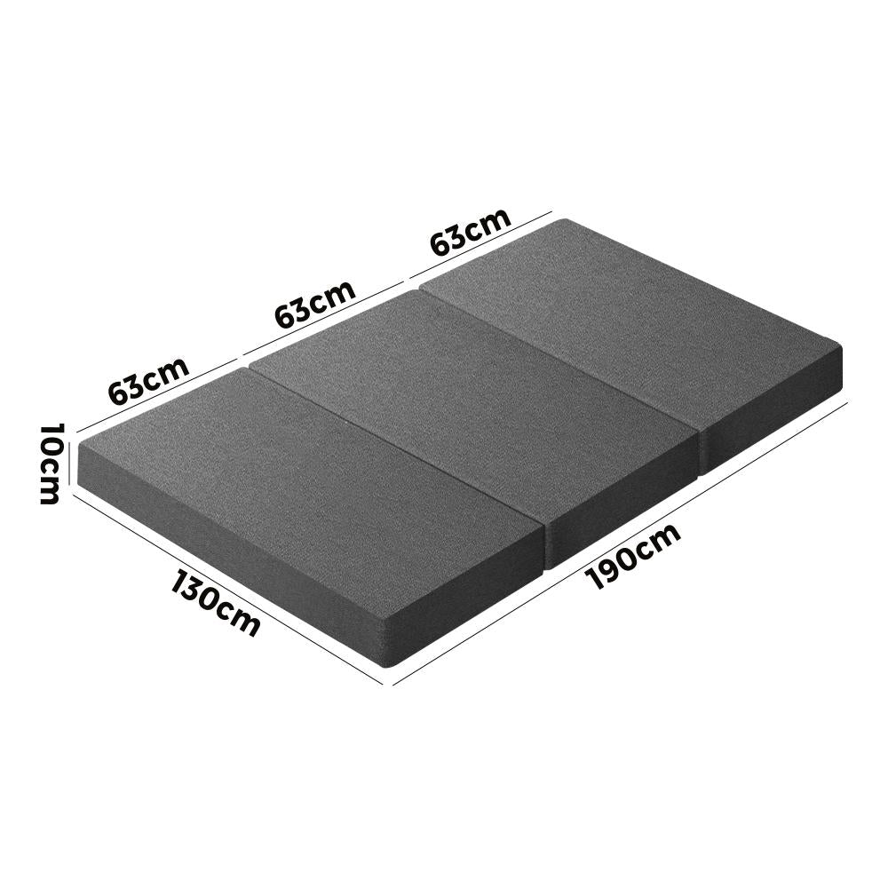 Foldable Mattress Trifold Cushion Mat Breathable Double