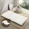 3 Fold Double Foam Mattress Sherpa Fleece Portable Folding Bed