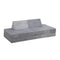 Kids Play Couch Modular Foam Sofa Bed DIY 2 Seater Grey