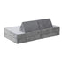 Kids Play Couch Modular Foam Sofa Bed DIY 2 Seater Grey
