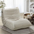 Floor Sofa Lazy Couch Beige Polyester