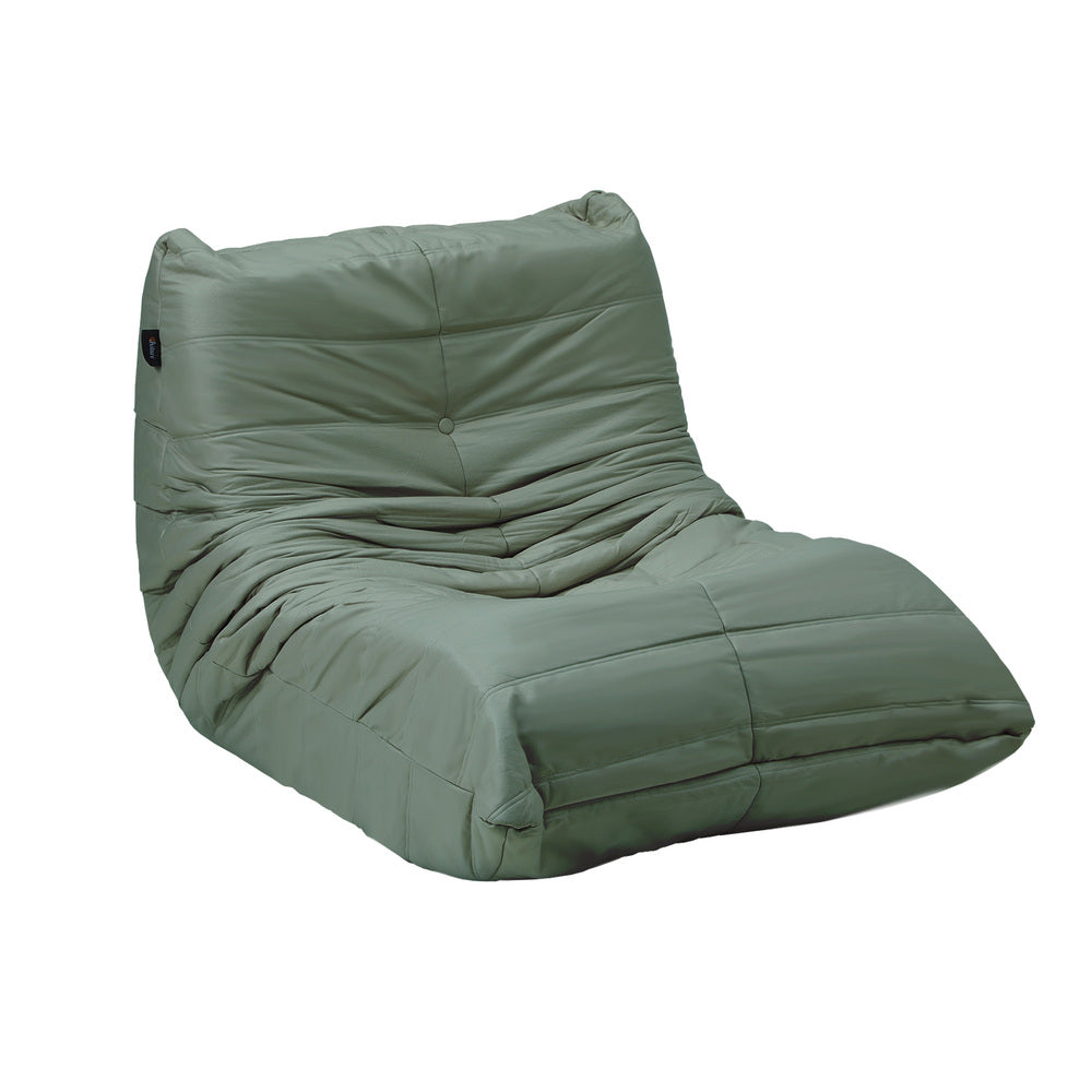 Floor Sofa Lazy Couch Green Polyester