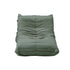 2X Floor Sofa Lounge Caterpillar Lazy Couch Single Chair Pouffe Green