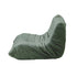 2X Floor Sofa Lounge Caterpillar Lazy Couch Single Chair Pouffe Green