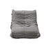 Floor Sofa Lazy Couch Grey Polyester