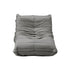 2X Floor Sofa Lounge Caterpillar Couch Single Pouffe Grey