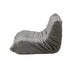 2X Floor Sofa Lounge Caterpillar Couch Single Pouffe Grey