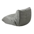 2X Floor Sofa Lounge Caterpillar Couch Single Pouffe Grey