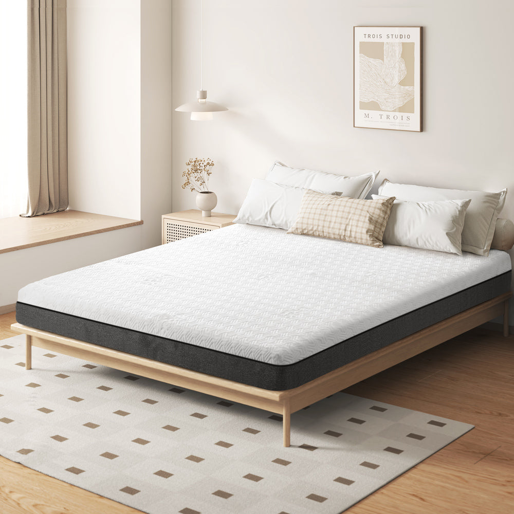 Queen Mattress Gel Memory Foam No Spring Firm Flippable