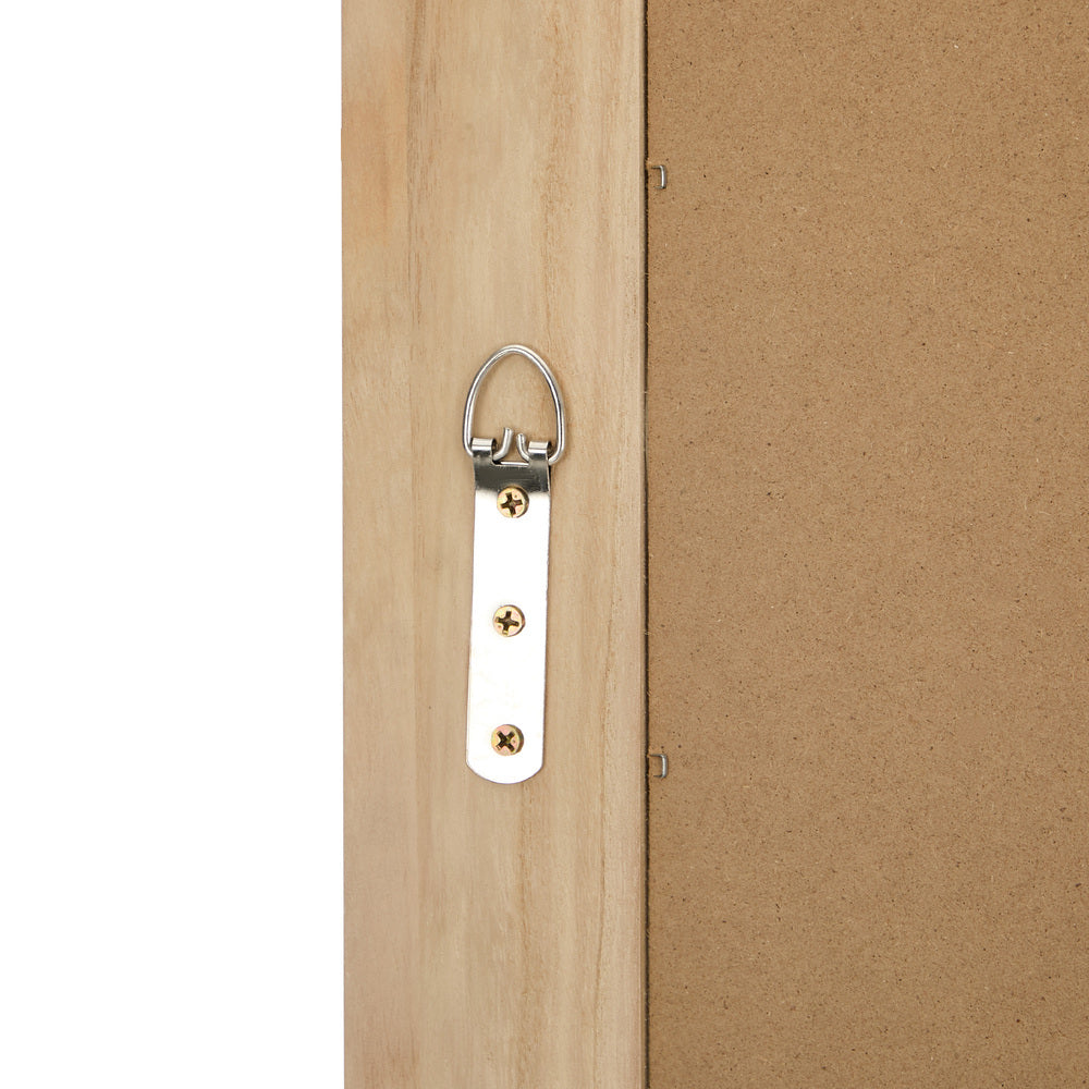 Full Length Arch Mirror 165x60cm Natural Wood Wall Mounted