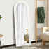 Full Length Arch Mirror 165x60cm White Wood Wall Mounted
