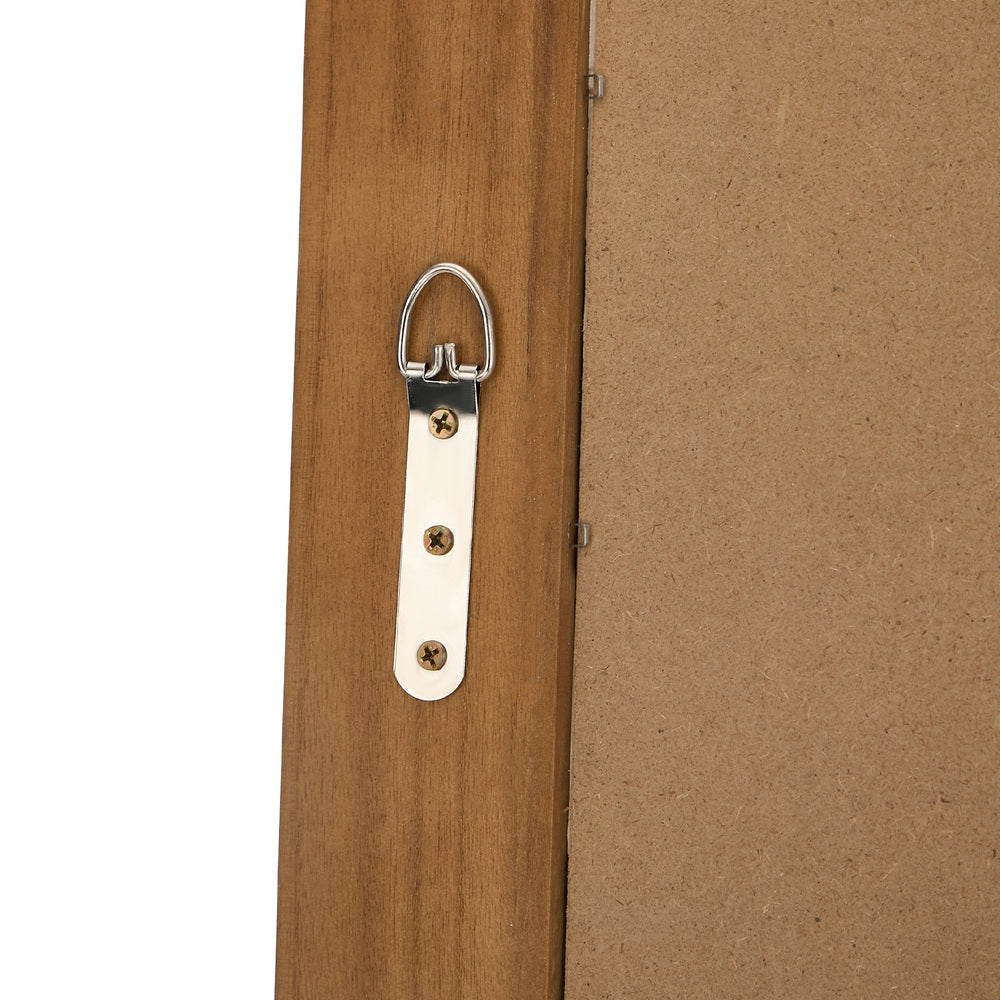 Full Length Arch Mirror 165x60cm Brown Wood Wall Mounted