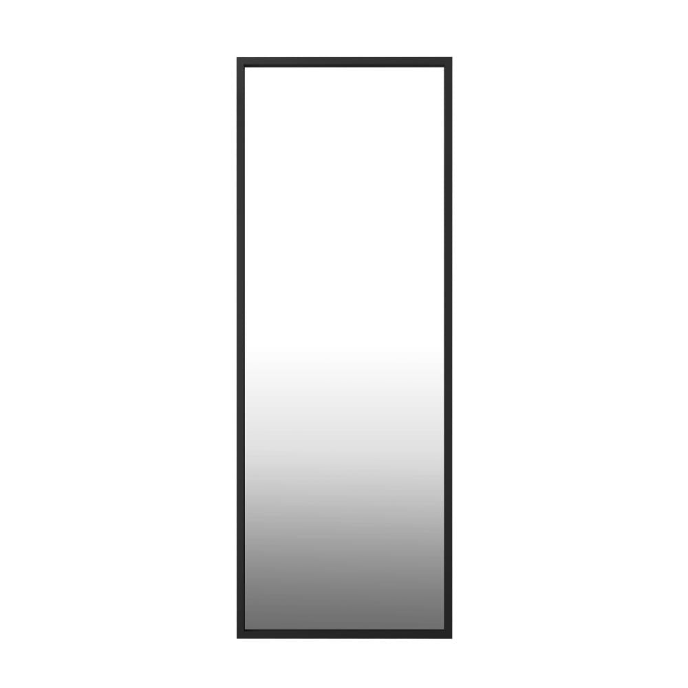 Wooden Full Length Mirror Rectangle Free Standing Black