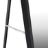 Wooden Full Length Mirror Rectangle Free Standing Black