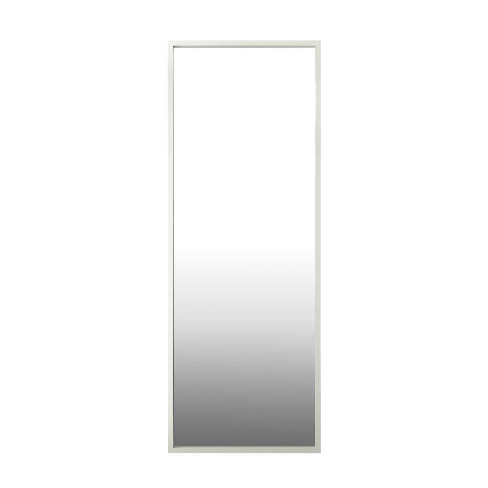 Wooden Full Length Mirror Rectangle Free Standing White