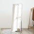 Wooden Full Length Mirror Rectangle Free Standing White