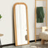 Full Length Arch Mirror 165x60cm Natural Top Round Corner